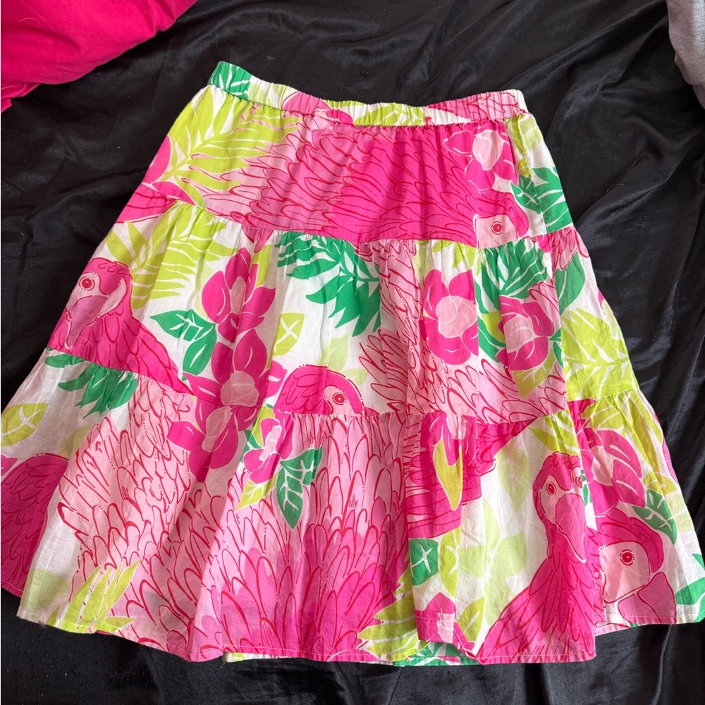 Lily Pulitzer Skirt “a caw” print